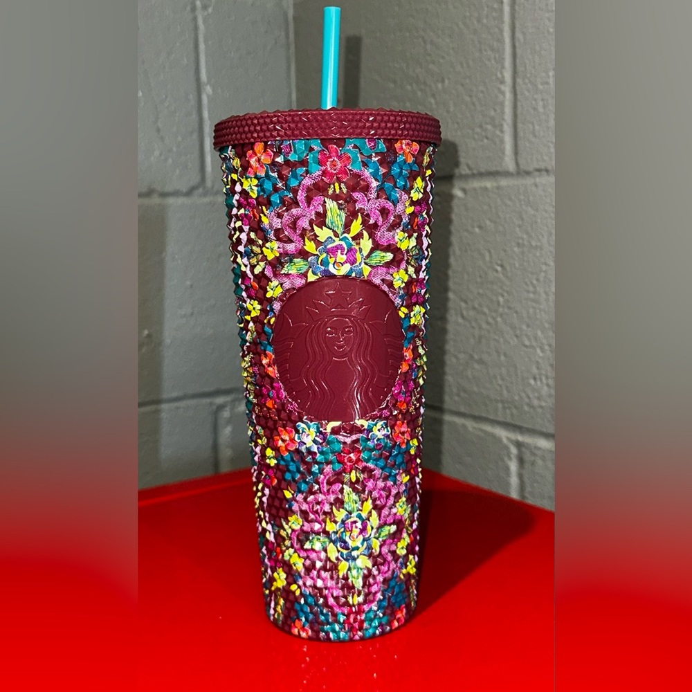 Starbucks Multicolor Floral Tumbler with Straw